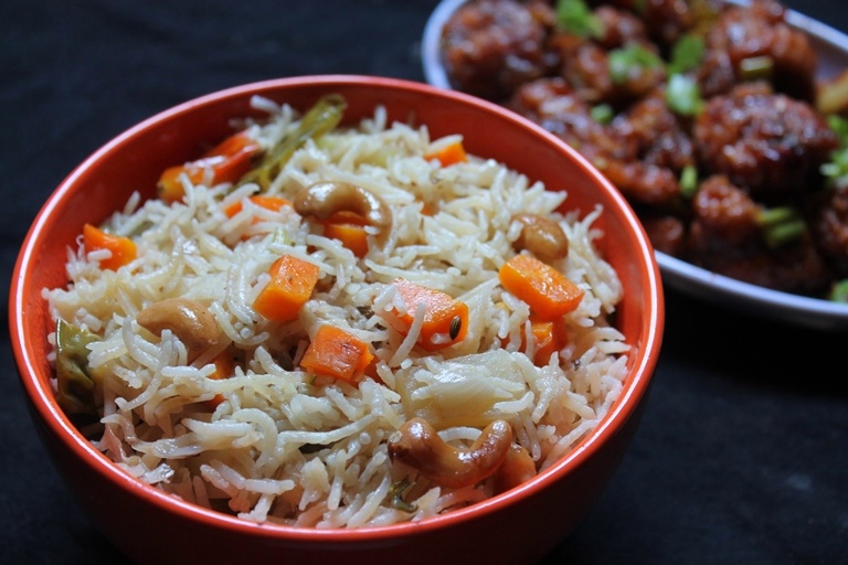 Vegetable Cashew Pulao Recipe