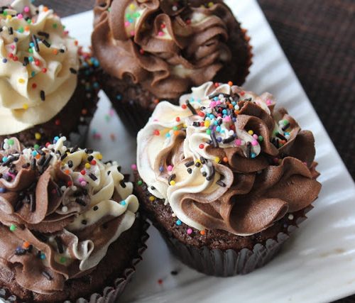 Chocolate Biscoff Cupcakes - Pies and Tacos