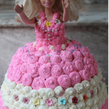 Online Cake Delivery | Vanilla Barbie Doll Cake | Winni.in | Winni.in
