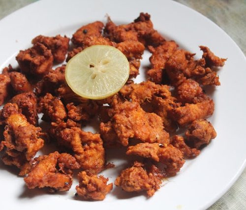 Chicken shop pakora kebab