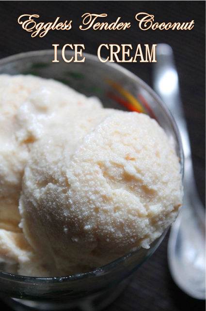 Eggless Tender Coconut Ice Cream Recipe - 22