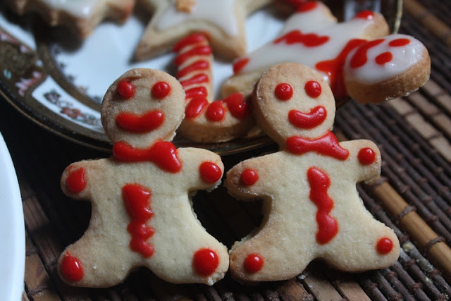 Glazed Sugar Cookies Recipe - Decorated Christmas Cut Out Cookies