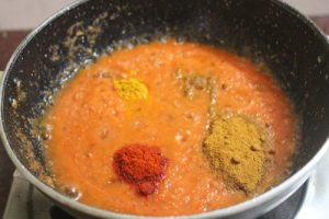 calories in homemade rajma chawal