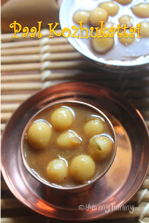 Paal Kozhukattai (using Jaggery) - Paal Kolukattai Recipe