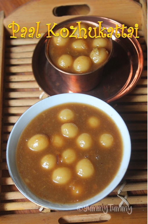 Paal Kozhukattai (using Jaggery) - Paal Kolukattai Recipe