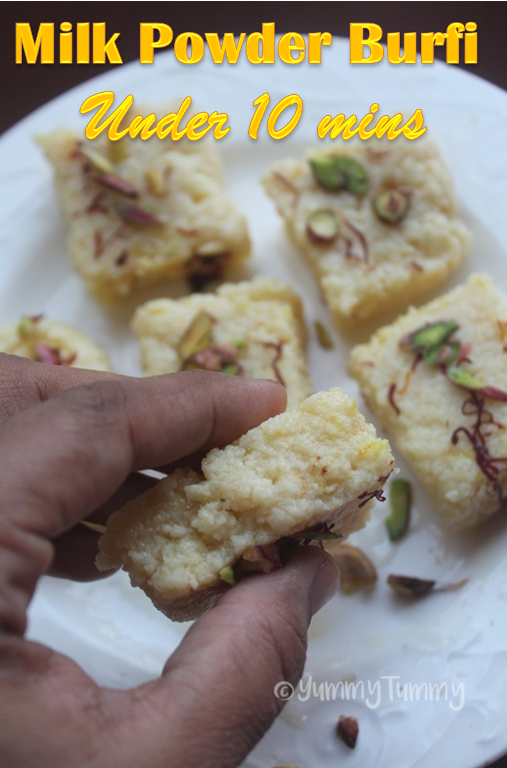 texture of milk burfi