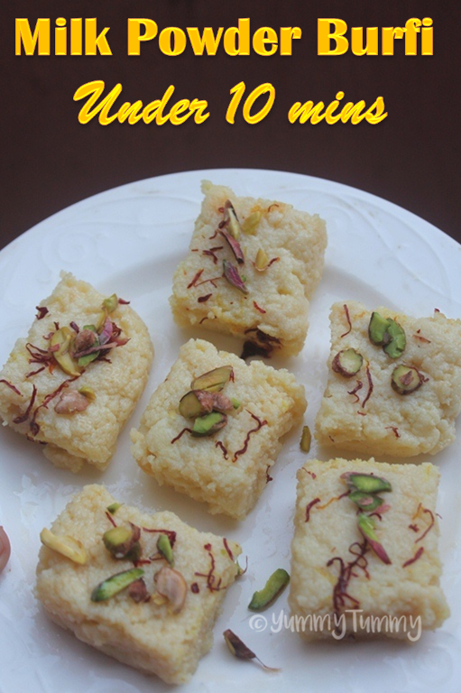 Milk Powder Burfi Recipe(Milk Barfi)