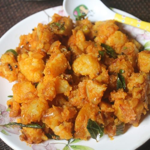 Spicy Potato Podimas Recipe - Urulai Kara Podimas Recipe