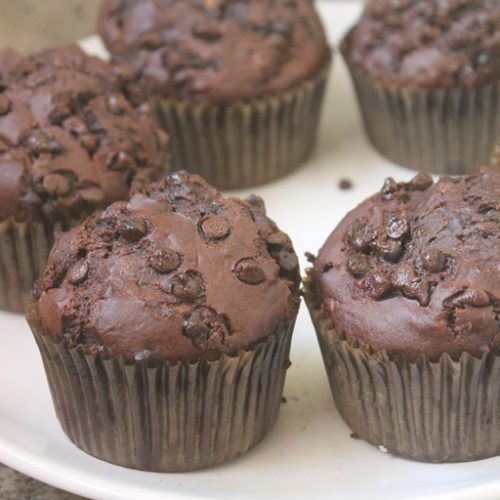 Double Chocolate Banana Muffins Recipe - Easy Muffin Recipes