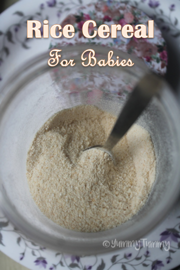 Rice Cereal Recipe for Babies (Homemade Rice Porridge Recipe)