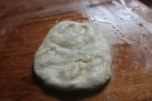 flattened dough