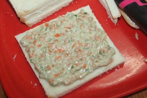 Lunch with Vaya Tyffyn: Masala Sandwich, Carrot and Cucumber Salad