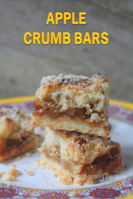 Apple Crumble Bars Recipe - Apple Crumb Bars Recipe - Apple Streusal Bars