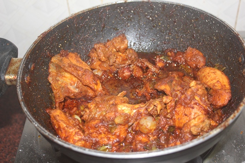 Chicken Peratal Recipe   Chicken Dry Roast Recipe   Dry Chicken Curry - 32