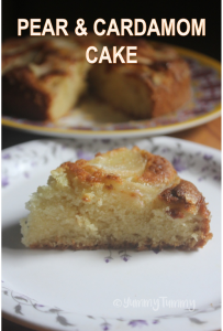 Pear Cardamom Cake Recipe - French Pear Cake Recipe