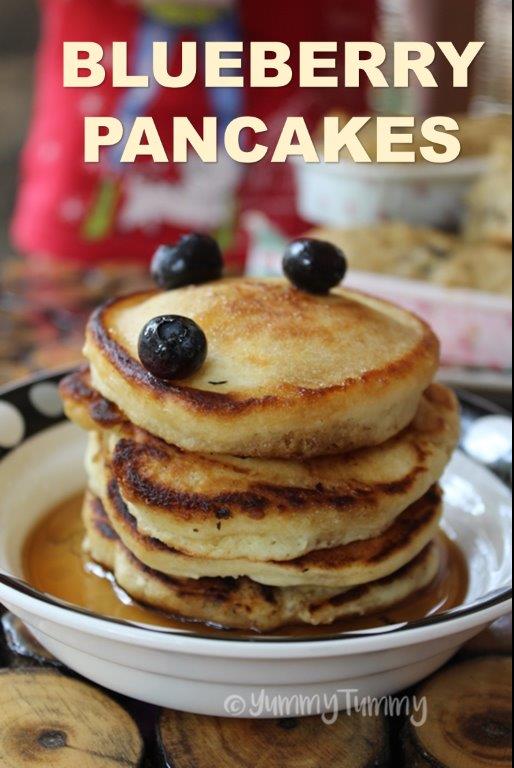Blueberry Pancakes Recipe - Egg Free Pancakes Recipe