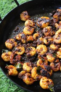 Prawns Tawa Fry Recipe - Tawa Prawns Recipe - Yummy Tummy