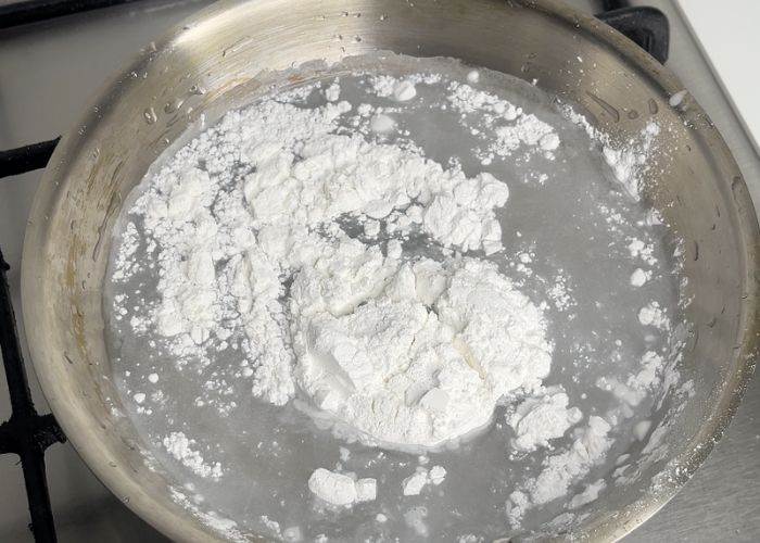 cook rice flour with water