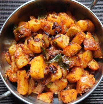 Seppankizhangu Roast   Arbi Fry Recipe   Taro Roast Recipe - 7