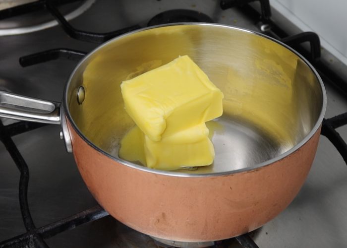 take butter in a sauce pan