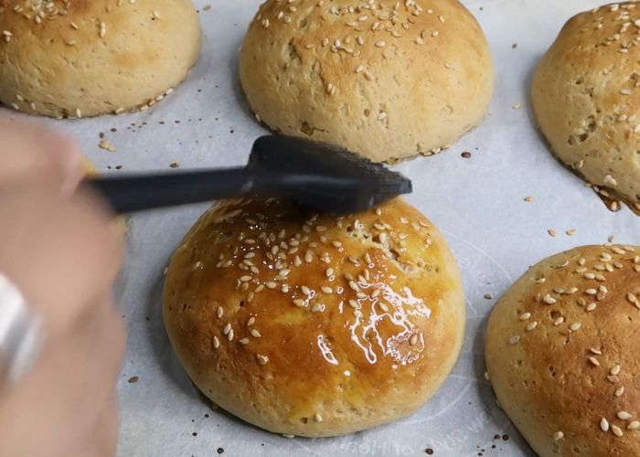 Whole Wheat Burger Buns Recipe   Wheat Buns Recipe - 18