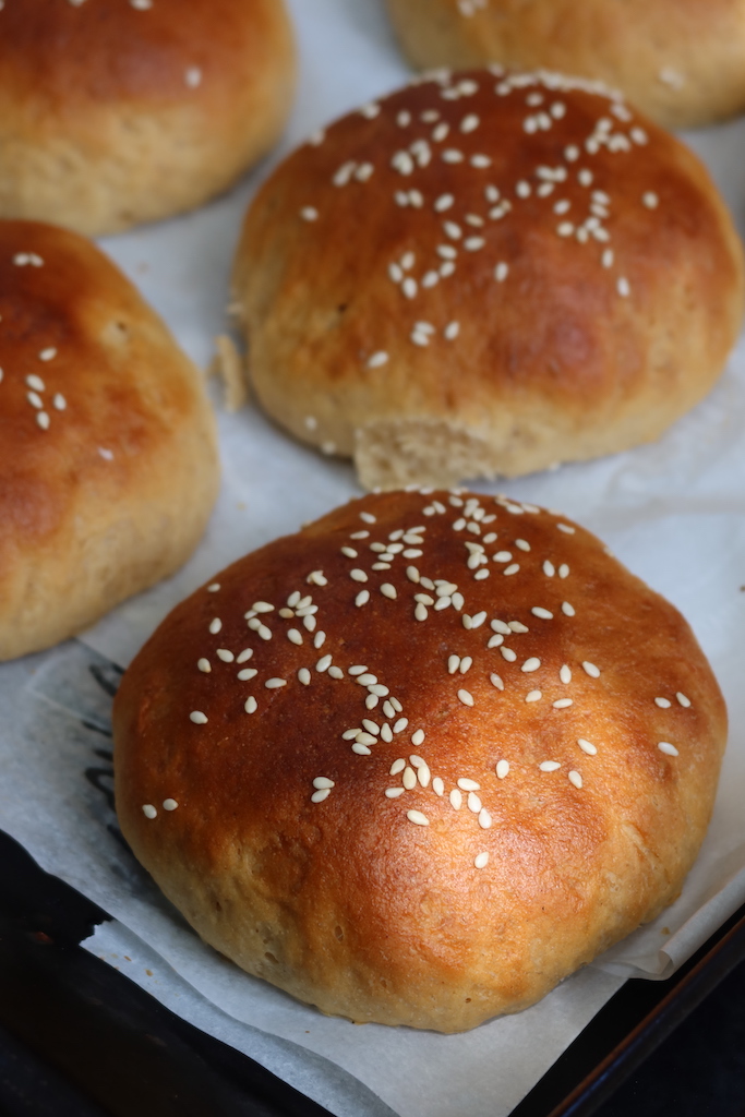 Whole Wheat Burger Buns Recipe   Wheat Buns Recipe - 8