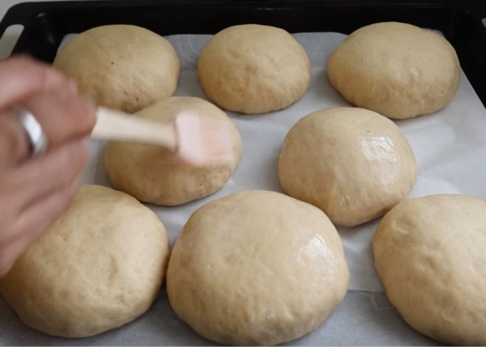 Whole Wheat Burger Buns Recipe   Wheat Buns Recipe - 1