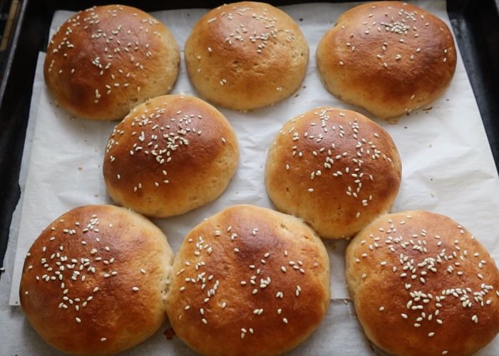 Whole Wheat Burger Buns Recipe   Wheat Buns Recipe - 11