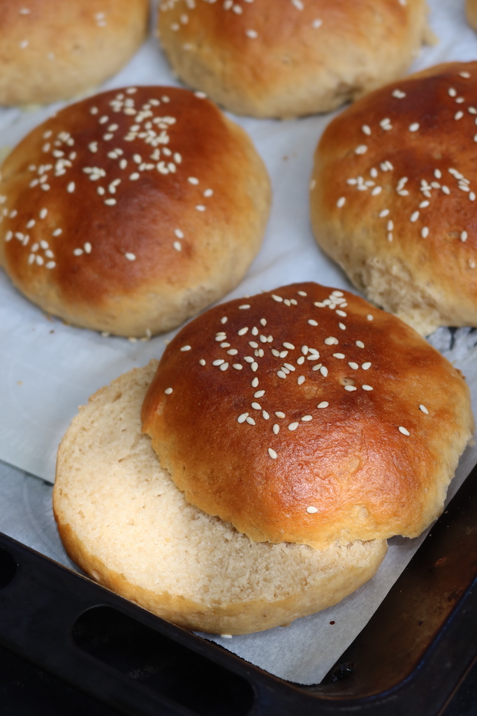 Whole Wheat Burger Buns Recipe   Wheat Buns Recipe - 50