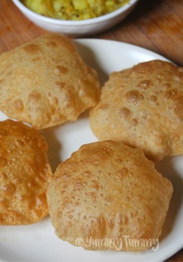 Poori Recipe | Puri Recipe | How To Make Puffy Poori