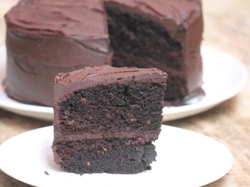 Eggless Chocolate Cake with Jam Recipe | Cook's Hideout
