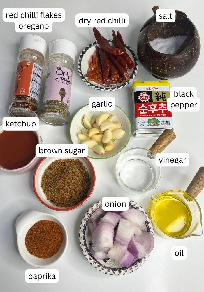 ingredients for Spatchcock Roast Chicken